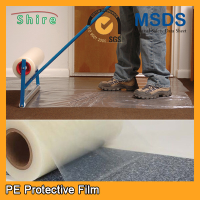 Heavy Duty Car Carpet Protector Film , Sticky Back Plastic Carpet Protector Film